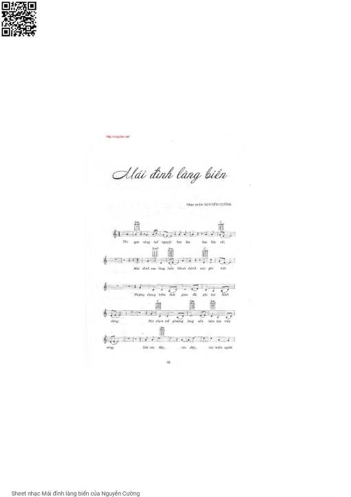 Sheet PDF of Mái đình làng biển