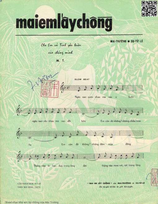 Sheet PDF of Mai em lấy chồng