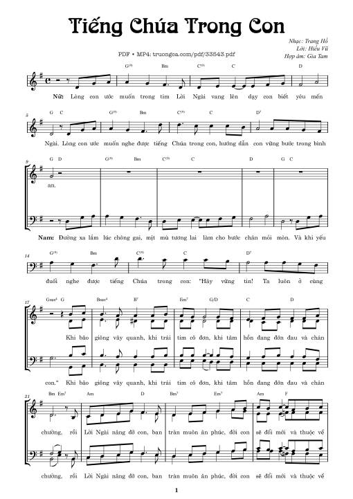 Tiếng Chúa trong con