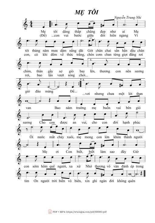 Mẹ tôi - Nguyễn Trung Nhi