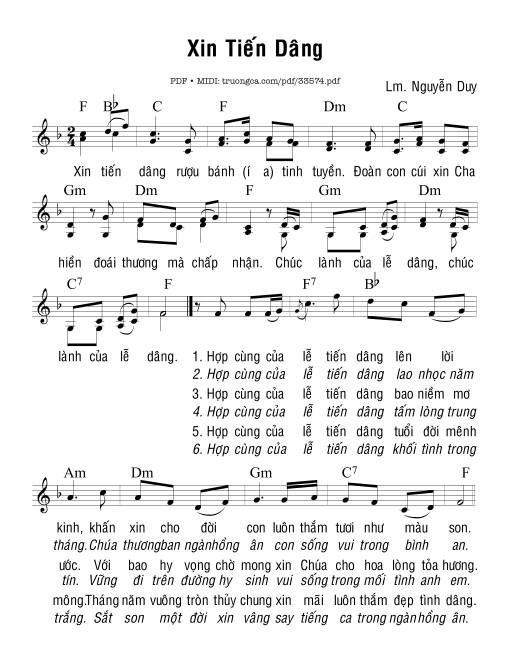 Xin Tiến Dâng - Nguyễn Duy