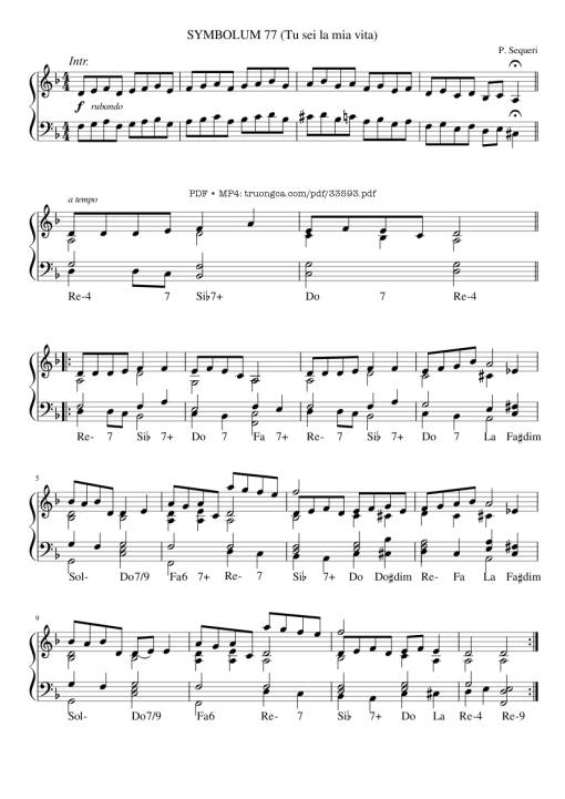 Symbolum 77 Tu sei la mia vita