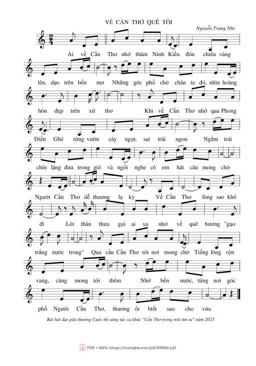 Về Cần Thơ quê tôi