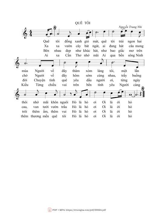 Quê tôi - Nguyễn Trung Nhi