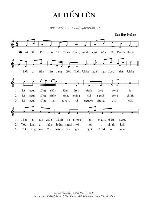 Ai Tiến Lên - Cao Huy Hoàng