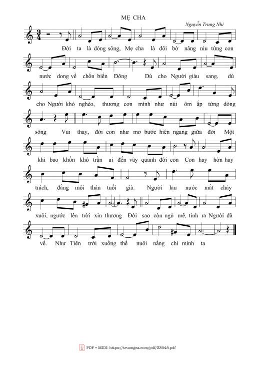 Mẹ cha - Nguyễn Trung Nhi