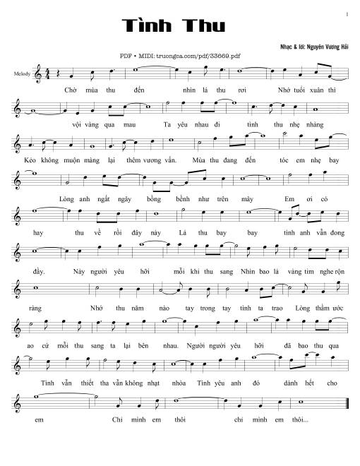 Tình thu - Nguyên Vương Hải