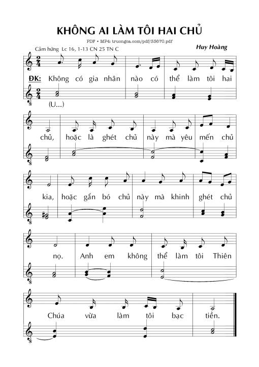 Không Ai Làm Tôi Hai Chủ