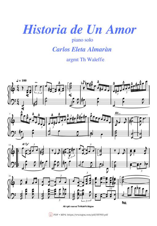 Historia de un amor piano