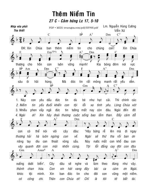 Thêm Niềm Tin - Nguyễn Hùng Cường &Amp; Viễn Xứ