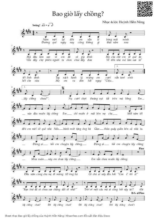 Bao giờ lấy chồng