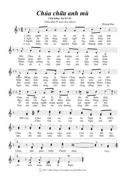 Chúa Chữa Anh Mù