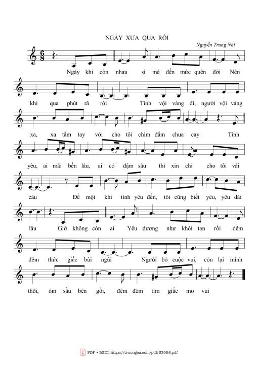 Ngày xưa qua rồi