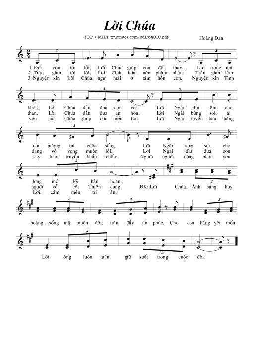 Lời Chúa - Hoàng Đan