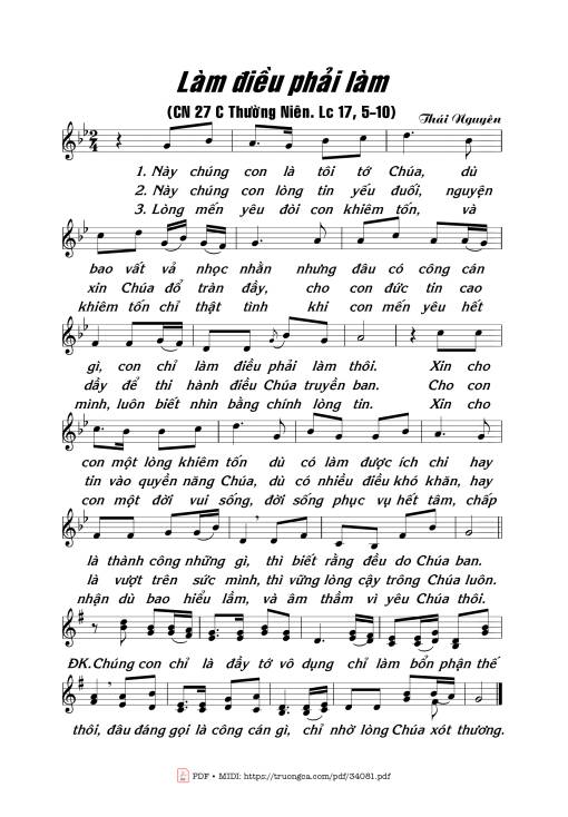 Sheet PDF of Làm Điều Phải Làm