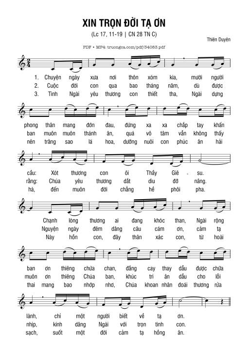Xin Trọn Đời Tạ Ơn