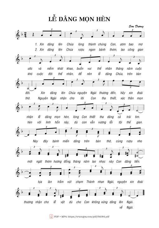 Lễ Dâng Mọn Hèn