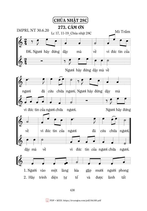 Cám Ơn - Mi Trầm