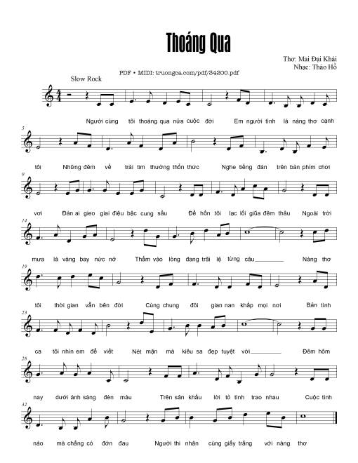 Thoáng qua - Thảo Hồ