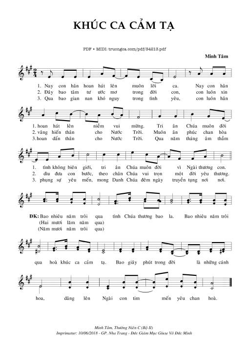 Khúc Ca Cảm Tạ