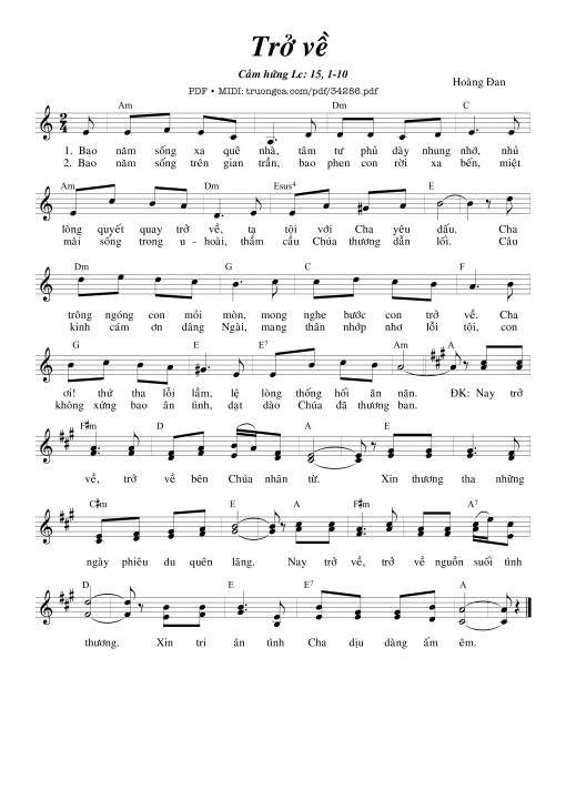 Trở Về - Hoàng Đan