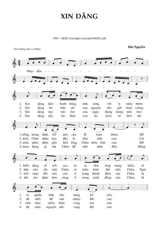 Xin Dâng - Hải Nguyễn