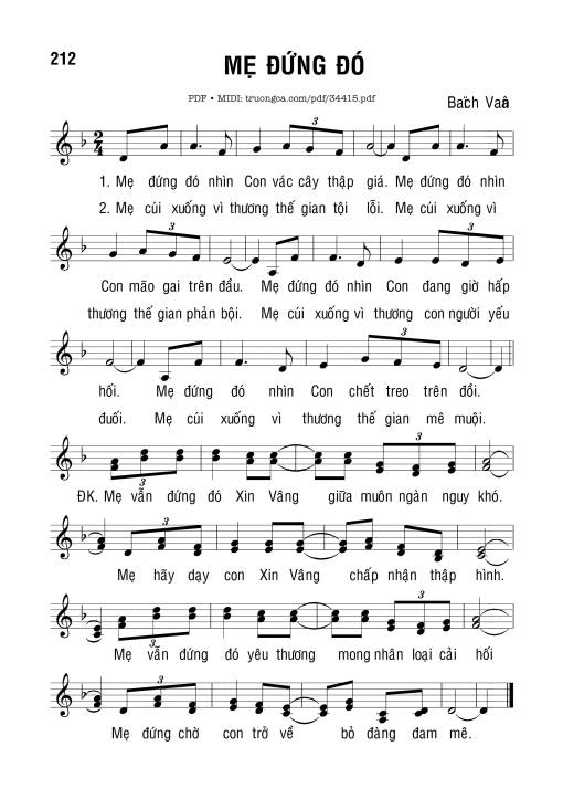 Mẹ Đứng Đó - Bạch Vân