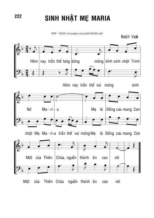 Sinh Nhật Mẹ Maria