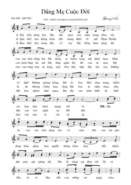 Dâng Mẹ cuộc đời
