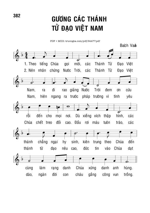 Gương Các Thánh Tử Đạo Việt Nam