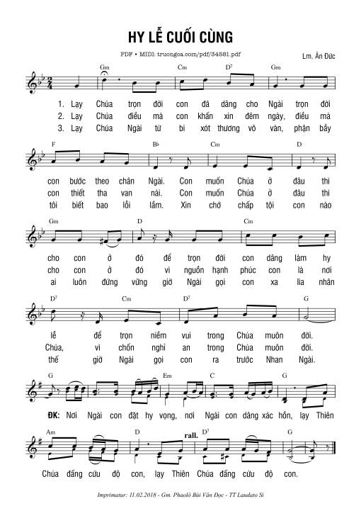 Hy Lễ Cuối Cùng