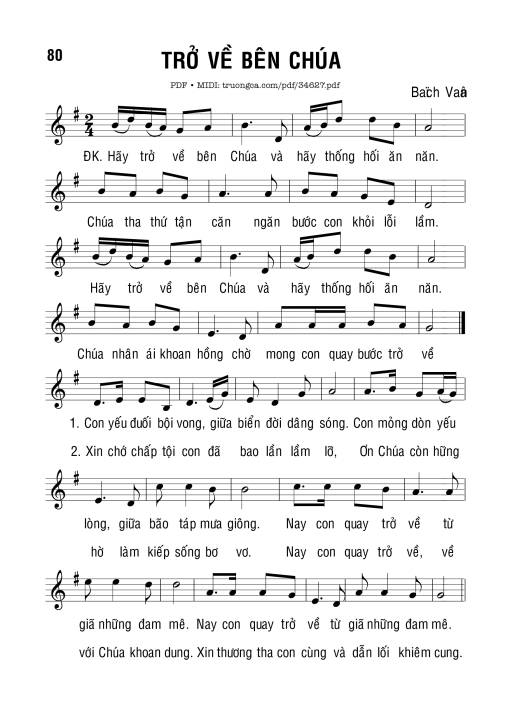 Trở Về Bên Chúa