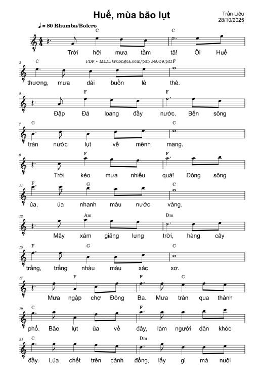 Huế, mùa bão lụt