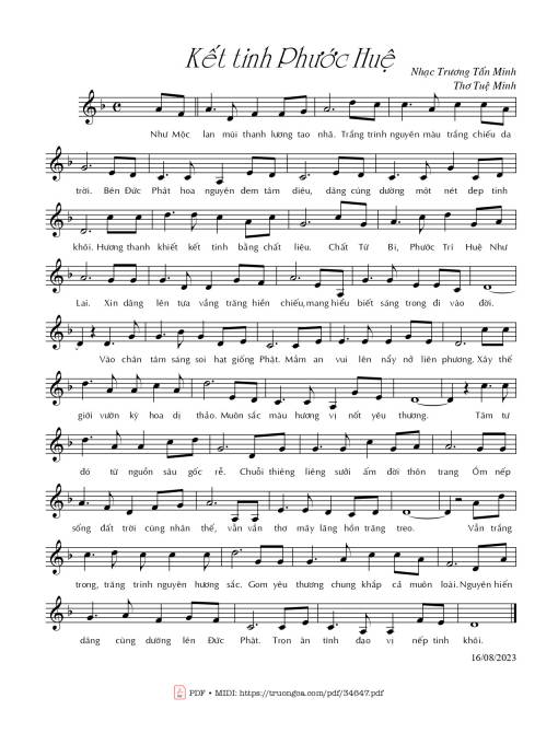 Kết tinh phước huệ