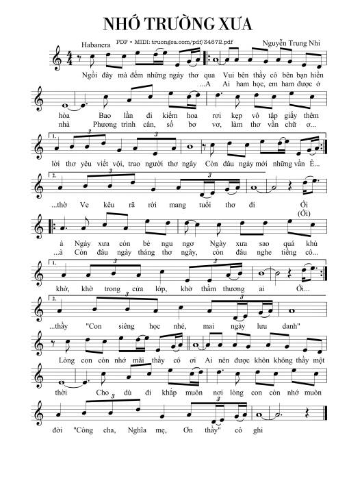 Nhớ trường xưa