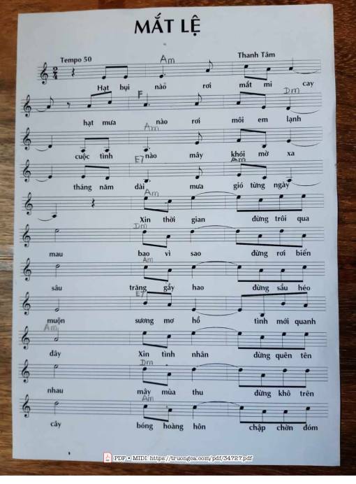 Mắt lệ - Phan Thanh Tâm