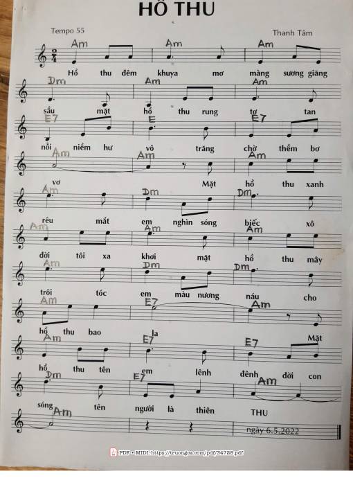 Hồ thu - Phan Thanh Tâm