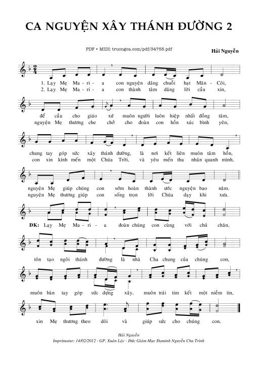 Ca Nguyện Xây Dựng Thánh Đường 2