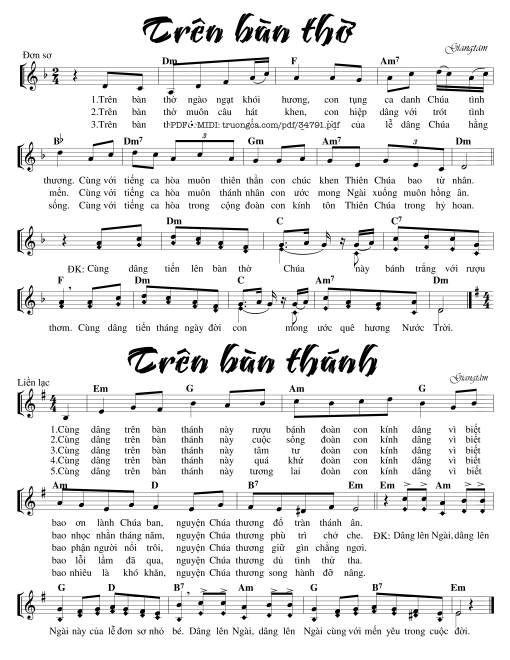 Trên Bàn Thờ - Giang Tâm