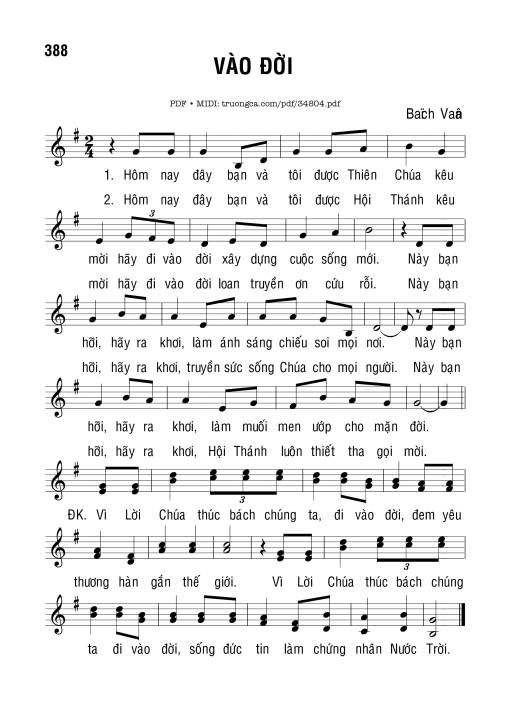 Vào Đời - Bạch Vân