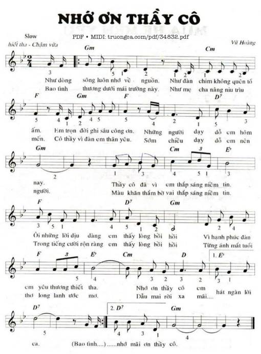 Nhớ Ơn Thầy Cô