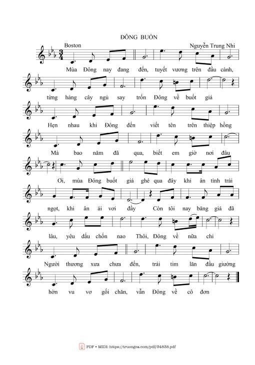 Đông buồn - Nguyễn Trung Nhi