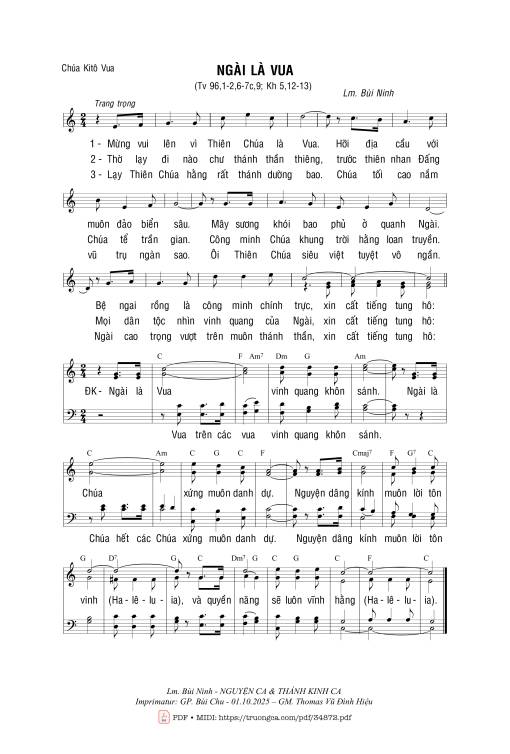 Ngài Là Vua - Bùi Ninh