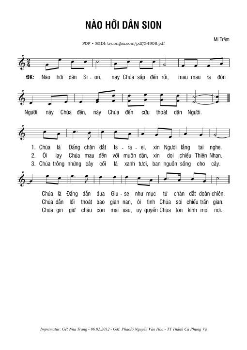 Nào Hỡi Dân Xi-On