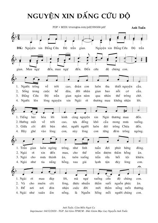 Nguyện Xin Đấng Cứu Độ