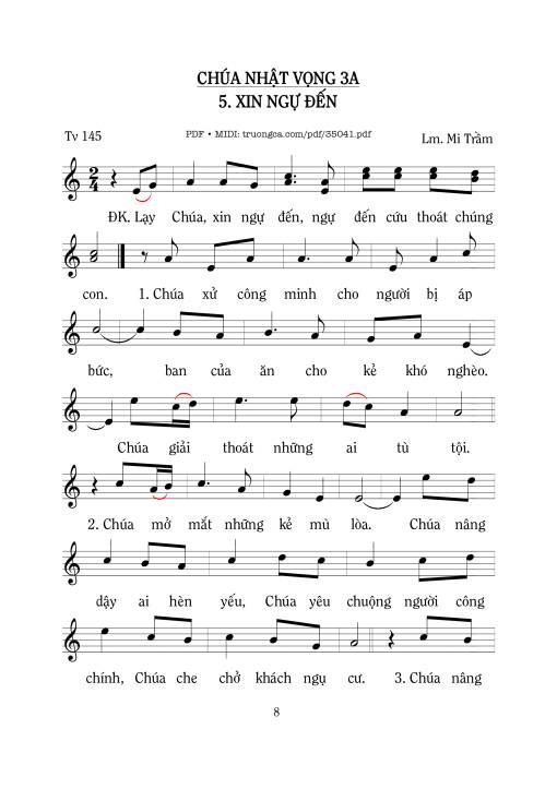 Thánh Vịnh 145, Xin Ngự Đến