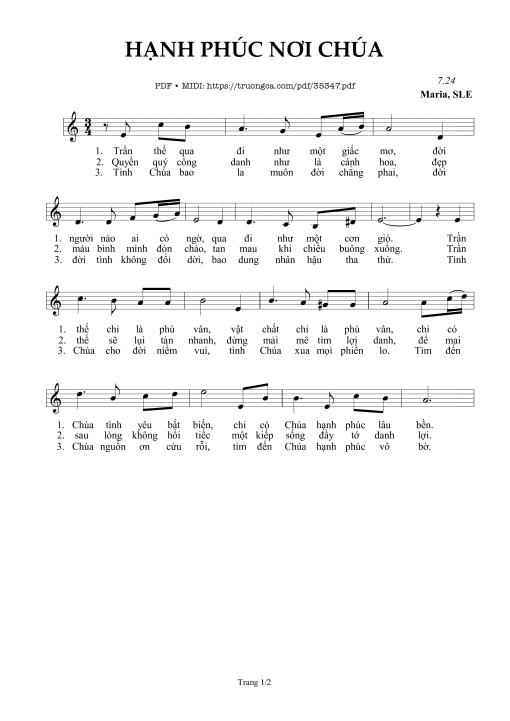 Hạnh Phúc Nơi Chúa