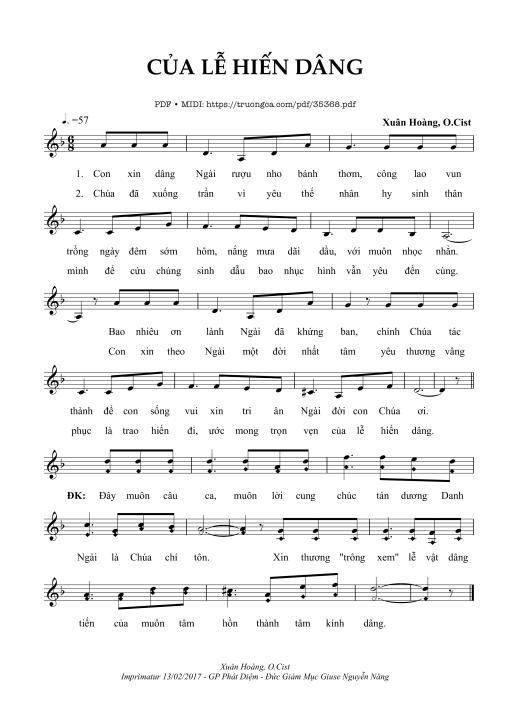 Của Lễ Hiến Dâng