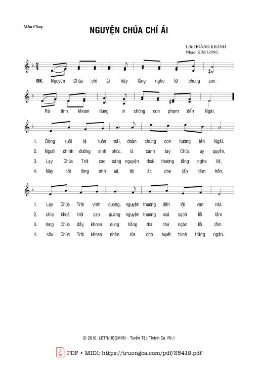 Nguyện Chúa Chí Ái