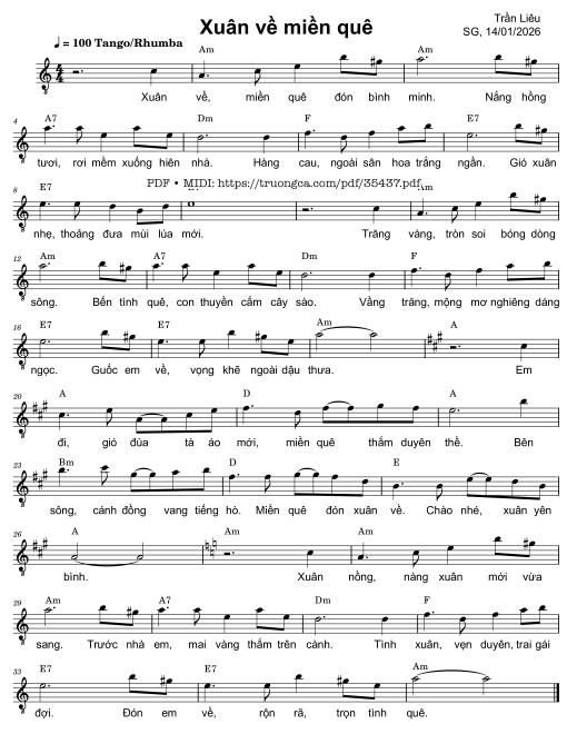 Xuân về miền quê